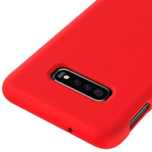 „Evelatus“ „Samsung Galaxy S10e“ nano silikoninis dėklas, minkštas lietimui, raudonas, TPU