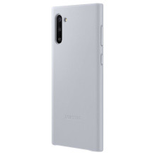 Samsung Galaxy Note 10 Leather Cover Gray