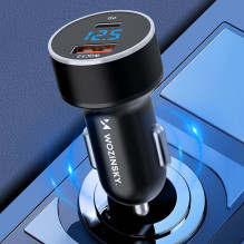 Wozinsky Wozinsky WDCCAC USB-C USB-A 36W car charger - black