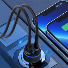 Wozinsky Wozinsky WDCCAC USB-C USB-A 36W car charger - black