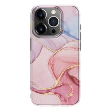 Evelatus Apple iPhone 15 Pro Max PC Customized Print Design Marble Pink