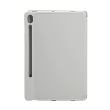 Evelatus Galaxy Tab S9 FE Tablet case with imitate microfiber inside Silver