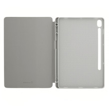 Evelatus Galaxy Tab S9 FE Tablet case with imitate microfiber inside Silver