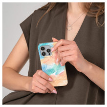 Evelatus Apple iPhone 15 Pro Max PC Customized Print Design Marble Gold