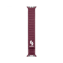 Connect Watch 38 / 40 / 41mm Fine woven twill magnetic chain Watch Straps Plum Connect Watch 38 / 40 / 41mm Fine woven twill magnetic chain Watch Straps Plum