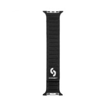 Connect Watch 42 / 44 / 45mm Fine woven twill magnetic chain Watch Straps Black Connect Watch 42 / 44 / 45mm Fine woven twill magnetic chain Watch Straps Black