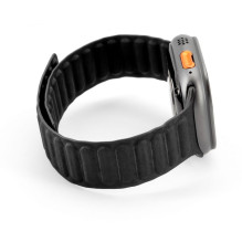 Connect Watch 42 / 44 / 45mm Fine woven twill magnetic chain Watch Straps Black Connect Watch 42 / 44 / 45mm Fine woven twill magnetic chain Watch Straps Black