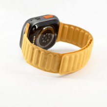 Connect Watch 42 / 44 / 45mm Fine woven twill magnetic chain Watch Straps Yellow Connect Watch 42 / 44 / 45mm Fine woven twill magnetic chain Watch Straps Yellow