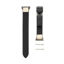 Connect 20mm Silicone Leather Watch Straps with Magnetic White