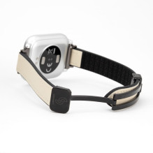 Connect 20mm Silicone Leather Watch Straps with Magnetic White