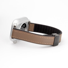 Connect 20mm Silicone Leather Watch Strap with Magnetic Wine Red