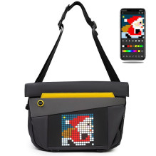 Divoom Pixoo sling bag V Premium Weather proof with Led Pixel Art Display &amp; App Control Black