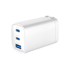 Evelatus 65W Max Fast Charger CN USB-C1 / USB-C1 / USB-A White Evelatus 65W Max Fast Charger CN USB-C1 / USB-C1 / USB-A White