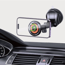 Dudao Magnetic holder with MagSafe inductive charger for cockpit / air vent 15W Dudao F12MAX+ - black
