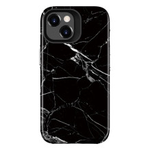 Evelatus Apple iPhone 15 Plus Armor case TPU+PC Customized Print Design Marble Black