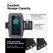 Spigen Spigen A703 sportinė apyrankė 6.9\'\' - juoda Spigen Spigen A703 sportinė apyrankė 6.9\'\' - juoda