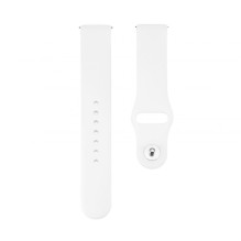 Connect 20mm Silicone Loop Watch Strap (130mm M / L) White
