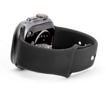 Connect Watch 38 / 40 / 41mm Silicone Loop Watch Strap (110mm S / M) Black