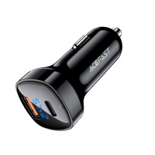 Acefast Acefast car charger 66W USB Type C / USB, PPS, Power Delivery, Quick Charge 4.0, AFC, FCP black (B4 black) Acefast Acefast car charger 66W USB Type C / USB, PPS, Power Delivery, Quick Charge 4.0, AFC, FCP black (B4 black)
