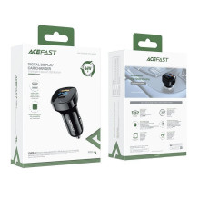 Acefast Acefast car charger 66W USB Type C / USB, PPS, Power Delivery, Quick Charge 4.0, AFC, FCP black (B4 black) Acefast Acefast car charger 66W USB Type C / USB, PPS, Power Delivery, Quick Charge 4.0, AFC, FCP black (B4 black)