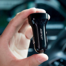 Acefast Acefast car charger 66W USB Type C / USB, PPS, Power Delivery, Quick Charge 4.0, AFC, FCP black (B4 black) Acefast Acefast car charger 66W USB Type C / USB, PPS, Power Delivery, Quick Charge 4.0, AFC, FCP black (B4 black)