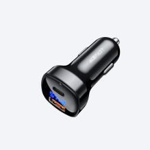 Acefast Acefast car charger 66W USB Type C / USB, PPS, Power Delivery, Quick Charge 4.0, AFC, FCP black (B4 black) Acefast Acefast car charger 66W USB Type C / USB, PPS, Power Delivery, Quick Charge 4.0, AFC, FCP black (B4 black)