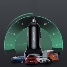 Acefast Acefast car charger 66W USB Type C / USB, PPS, Power Delivery, Quick Charge 4.0, AFC, FCP black (B4 black) Acefast Acefast car charger 66W USB Type C / USB, PPS, Power Delivery, Quick Charge 4.0, AFC, FCP black (B4 black)