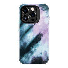 Evelatus Apple iPhone 15 Pro Armor dėklas TPU+PC, pritaikytas spausdinimo dizainas, mėlynai rožinis