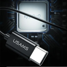 USAMS USAMS Słuchawki stereo EP-43 metalinis USB-C czarny / juodas HSEP4301