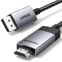 Ugreen Ugreen DP119 15774 DisplayPort / HDMI 4K 60Hz kabelis 2m - pilkas
