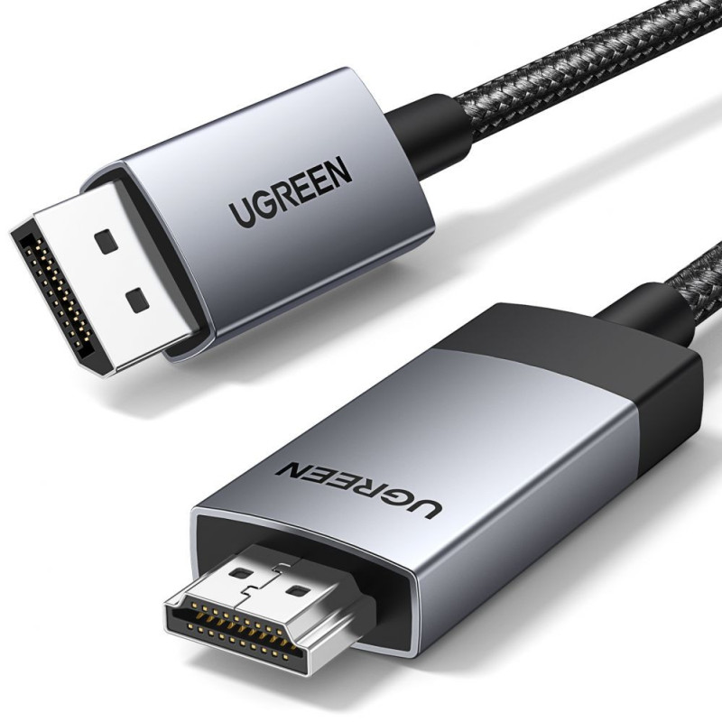 Ugreen Ugreen DP119 15774 DisplayPort / HDMI 4K 60Hz kabelis 2m - pilkas
