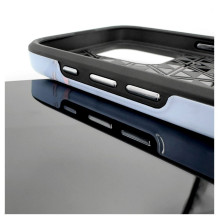 „Evelatus“ „Apple iPhone 15 Pro Max“ šarvinis dėklas TPU+PC, pritaikytas spausdinimo dizainas, marmurinis, sidabrinis