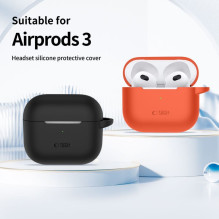 Tech-Protect Apple Tech-Protect Silicone Hook Case for Apple AirPods 3 - Gray Gray