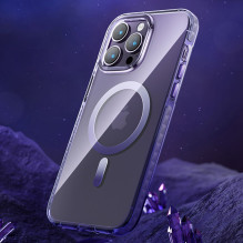 Kingxbar Kingxbar PQY Ice Crystal Series magnetic case for iPhone 14 Pro MagSafe pink and blue Kingxbar Kingxbar PQY Ice Crystal Series magnetic case for iPhone 14 Pro MagSafe pink and blue