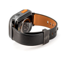 Connect Watch 38 / 40 / 41mm Single loop buckle leather Watch Straps Black Connect Watch 38 / 40 / 41mm Single loop buckle leather Watch Straps Black