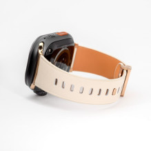 „Connect Watch“ 38 / 40 / 41 mm odiniai laikrodžio dirželiai su vienos kilpos sagtimi, balti „Connect Watch“ 38 / 40 / 41 mm odiniai laikrodžio dirželiai su vienos kilpos sagtimi, balti