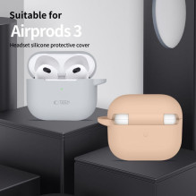 „Tech-Protect Apple“ silikoninis dėklas su kabliuku, skirtas „Apple AirPods 3“ – mėlynas „Tech-Protect Apple“ silikoninis dėklas su kabliuku, skirtas „Apple AirPods 3“ – mėlynas