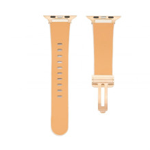 „Connect Watch“ 42 / 44 / 45 mm odiniai laikrodžio dirželiai su vienos kilpos sagtimi, balti „Connect Watch“ 42 / 44 / 45 mm odiniai laikrodžio dirželiai su vienos kilpos sagtimi, balti
