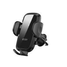 Tech-Protect Universal Tech-Protect CM15W-V1 Car Phone Holder with 15W Inductive Charger for Cockpit / Air Vent - Black 