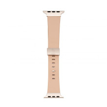 Connect Watch 42 / 44 / 45mm Single loop buckle leather Watch Straps Rose pink Connect Watch 42 / 44 / 45mm Single loop buckle leather Watch Straps Rose pink