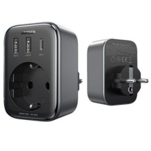 Ugreen charger 30W (2xUSB / USB C / AC) / adapter EU - EU 13A Ugreen CD314 Black