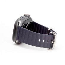 Connect Watch 42 / 44 / 45mm Marine leather Watch Strap Navy Blue Connect Watch 42 / 44 / 45mm Marine leather Watch Strap Navy Blue