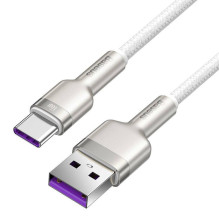 Baseus USB kabelis, skirtas USB-C, Baseus Cafule, 66W, 1m (baltas)