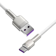 Baseus USB kabelis, skirtas USB-C, Baseus Cafule, 66W, 1m (baltas)