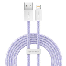 „Baseus“ dinaminis USB–Lightning laidas, 2,4 A, 2 m (violetinis)