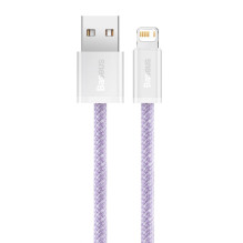 „Baseus“ dinaminis USB–Lightning laidas, 2,4 A, 2 m (violetinis)
