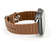 Connect Watch 42 / 44 / 45mm Marine leather Watch Strap Brown Connect Watch 42 / 44 / 45mm Marine leather Watch Strap Brown