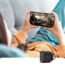 Ugreen USB C tipo įkroviklis 25W maitinimo šaltinis + USB C tipo laidas 2m (50581) juodas Ugreen USB C tipo įkroviklis 25W maitinimo šaltinis + USB C tipo laidas 2m (50581) juodas