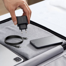 Ugreen USB C tipo įkroviklis 25W maitinimo šaltinis + USB C tipo laidas 2m (50581) juodas Ugreen USB C tipo įkroviklis 25W maitinimo šaltinis + USB C tipo laidas 2m (50581) juodas