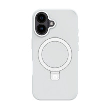 „Evelatus“ „Apple iPhone 16“ apsauginis dėklas „Magsafe“ ir stovas, matinės sidabrinės spalvos